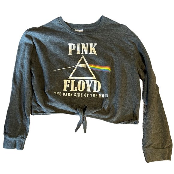 Pink Floyd The Dark Side of the Moon Cropped Womens SweatShirt Size XL - Picture 6 of 10